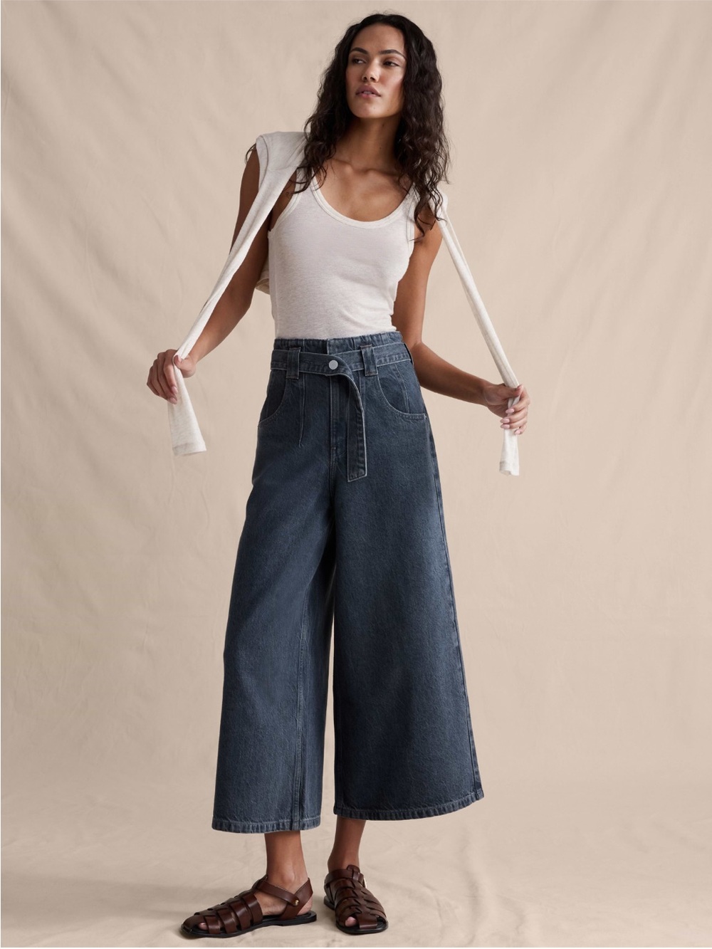 Banana Republic Ultra high rise Culotte jeans